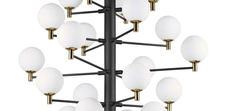 Люстра Italian Globe Abstraction Light White and Black 20 Люстра Italian Globe Abstraction Light White and Black 20 - Loft-Concept в Челябинске