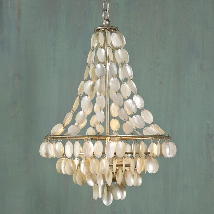 Подвесной светильник SHELL Classic Chandelier Белый Серебряный в Челябинске | Loft Concept 
