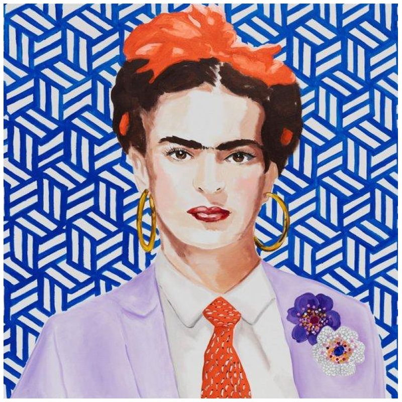 Картина Frida with Lavender Power Suit and Tie Мульти Картина Frida with Lavender Power Suit and Tie Мульти в Челябинске | Loft Concept