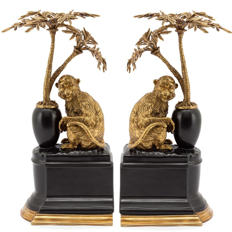 Держатель для книг BOOKEND MONKEY ATLANTIDE Бронза Черный Держатель для книг BOOKEND MONKEY ATLANTIDE Бронза Черный в Челябинске | Loft Concept