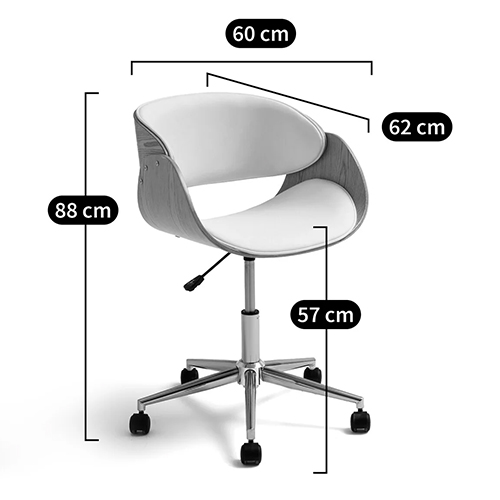 Вращающееся офисное кресло на колёсах Delwyn Chair Вращающееся офисное кресло на колёсах Delwyn Chair в Челябинске