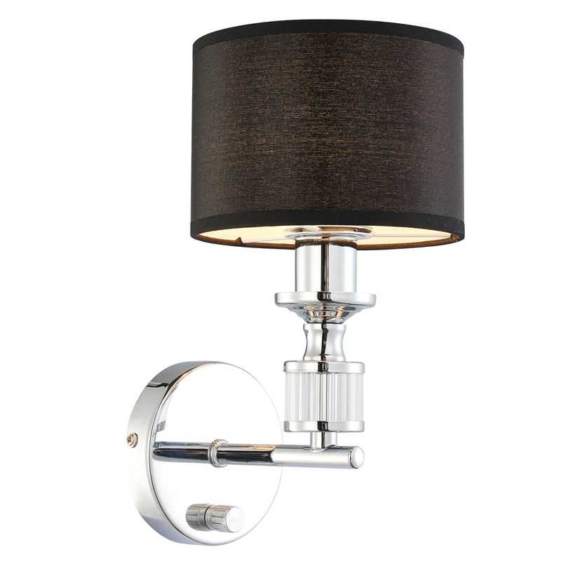 Бра Isidora Sconce Хром Серый Прозрачный Бра Isidora Sconce Хром Серый Прозрачный в Челябинске | Loft Concept