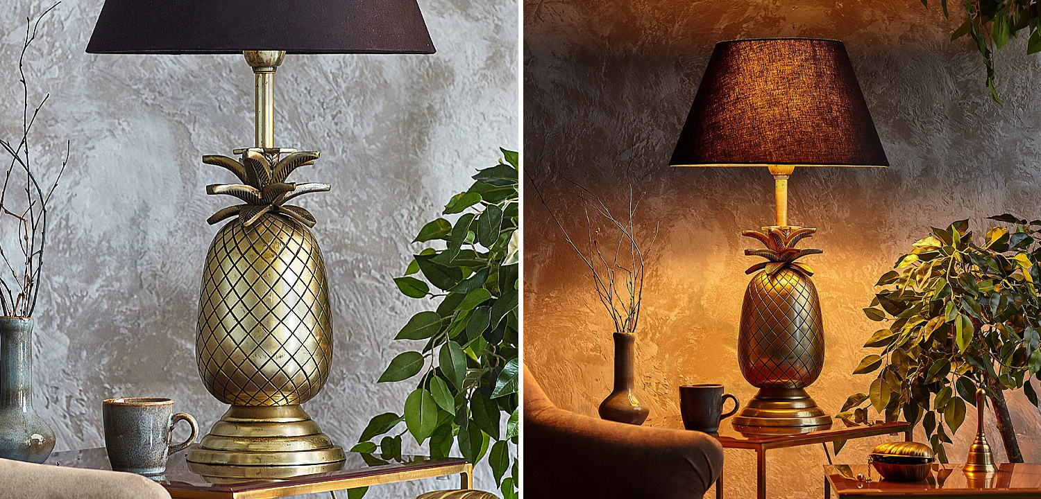Настольная лампа Pineapple Lampshade Table Lamp - фото