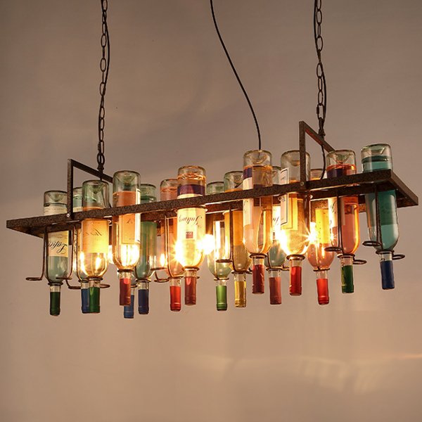 Люстра Bottle Bar Rectangle 120 Коричневый Люстра Bottle Bar Rectangle 120 Коричневый в Челябинске | Loft Concept