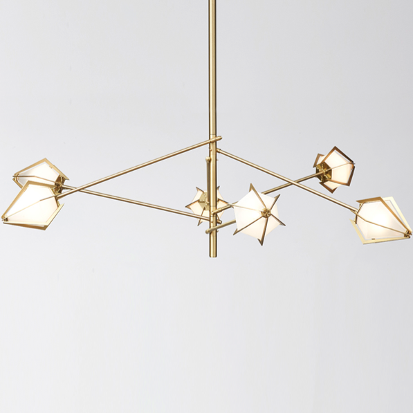 Люстра HARLOW Spoke Chandelier Gabriel Scott Латунь Люстра HARLOW Spoke Chandelier Gabriel Scott Латунь в Челябинске | Loft Concept