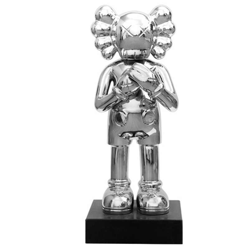 Статуэтка KAWS Silver on stand Серебряный Статуэтка KAWS Silver on stand Серебряный в Челябинске | Loft Concept