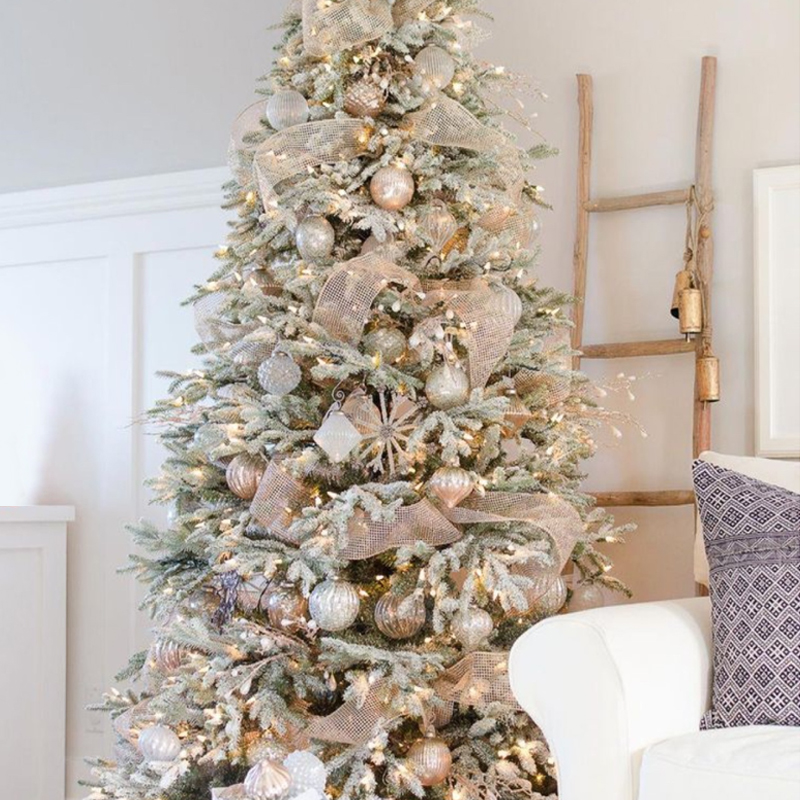 Дизайнерская Ель с Нежно-Розовым Декором Премиум Christmas Tree Pink and Silver Розовый пастельный Серебряный Дизайнерская Ель с Нежно-Розовым Декором Премиум Christmas Tree Pink and Silver Розовый пастельный Серебряный в Челябинске | Loft Concept