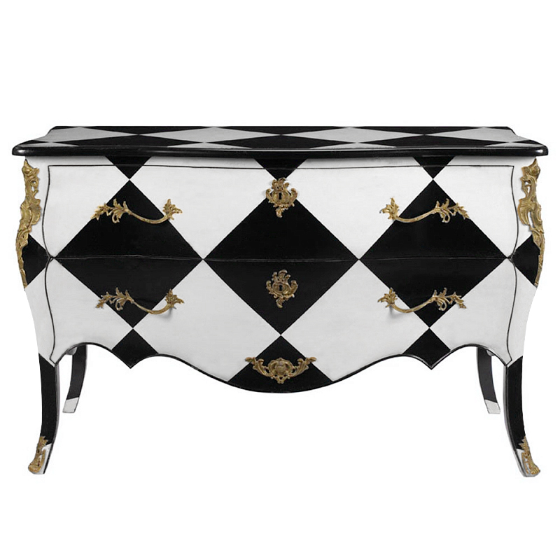 Комод ROMILLE COMMODE CHEST Бронза Черно-белый Комод ROMILLE COMMODE CHEST Бронза Черно-белый в Челябинске | Loft Concept