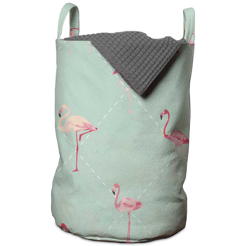 Корзина Flamingo Rhombus Basket Голубой пастельный Розовый пастельный Корзина Flamingo Rhombus Basket Голубой пастельный Розовый пастельный в Челябинске | Loft Concept