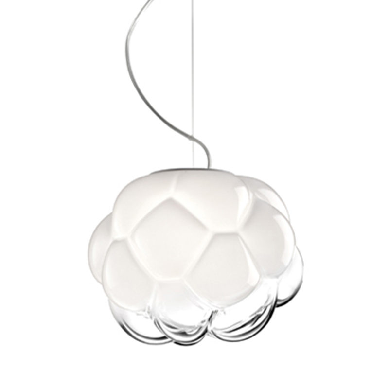 Подвесной светильник Fabbian Cloudy Hanging Lamp Белый Прозрачное Стекло Подвесной светильник Fabbian Cloudy Hanging Lamp Белый Прозрачное Стекло в Челябинске | Loft Concept