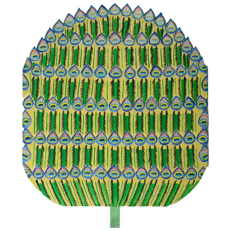 Панно Wooden Peacock Feathers Зеленый Желтый Синий Мульти Панно Wooden Peacock Feathers Зеленый Желтый Синий Мульти в Челябинске | Loft Concept