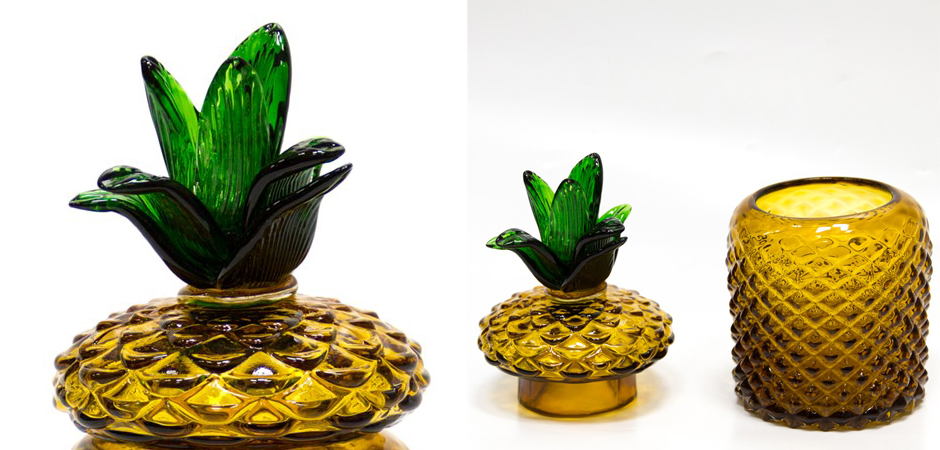 Ваза с крышкой Pineapple Transparent Amber S Ваза с крышкой Pineapple Transparent Amber S - Loft-Concept в Челябинске