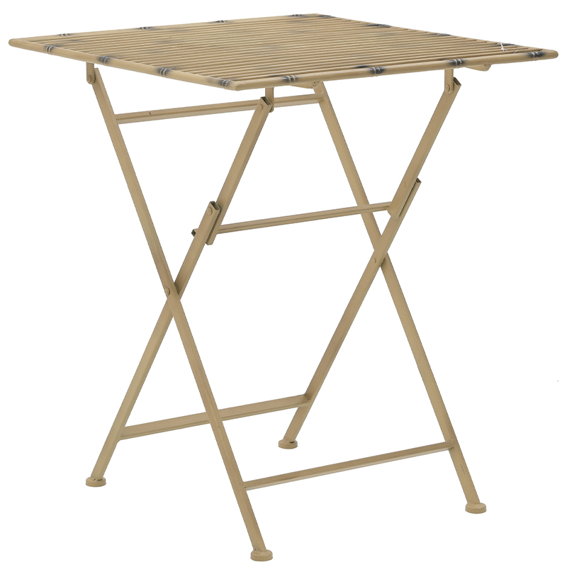 Приставной металлический складной стол Azra Metal Side Table Золотой Приставной металлический складной стол Azra Metal Side Table Золотой в Челябинске | Loft Concept
