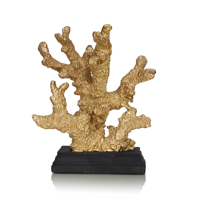 Статуэтка Golden Coral On A Stand Золотой Черный Статуэтка Golden Coral On A Stand Золотой Черный в Челябинске | Loft Concept
