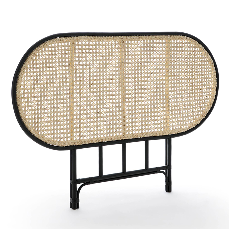 Изголовье для кровати Wicker Rattan Бежевый Черный Изголовье для кровати Wicker Rattan Бежевый Черный в Челябинске | Loft Concept