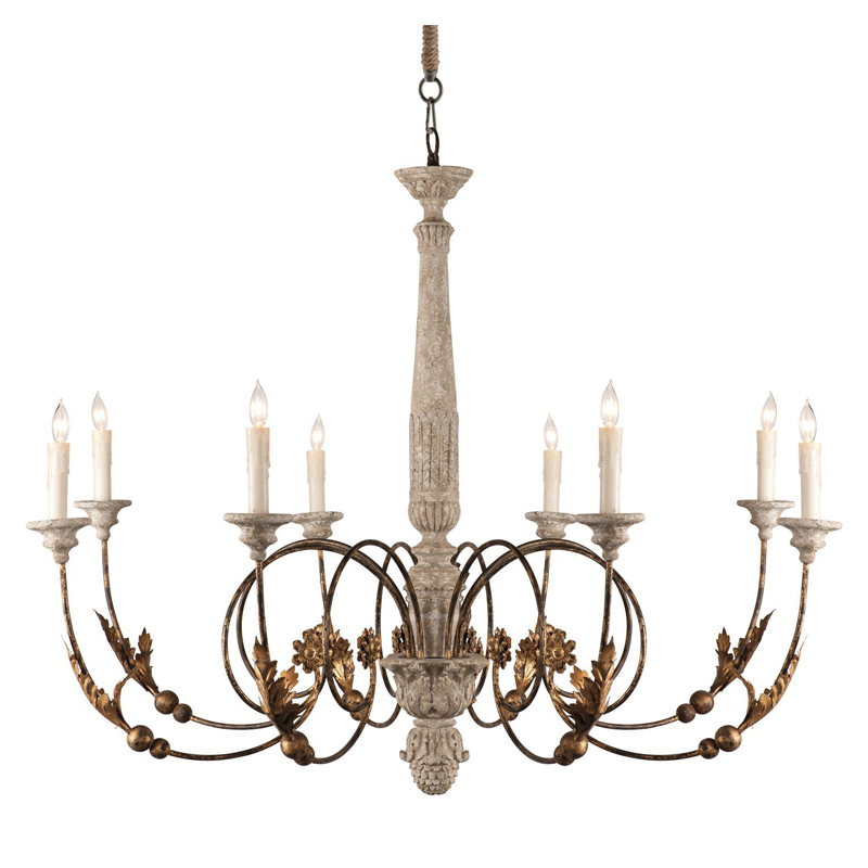 Люстра Mauricette Provence Chandelier Бронза Светло-серый в Челябинске | Loft Concept 