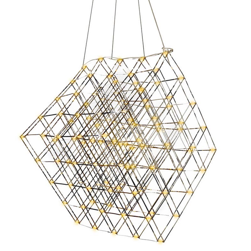 Люстра Moooi Tesseract Yellow lamp M Хром Люстра Moooi Tesseract Yellow lamp M Хром в Челябинске | Loft Concept
