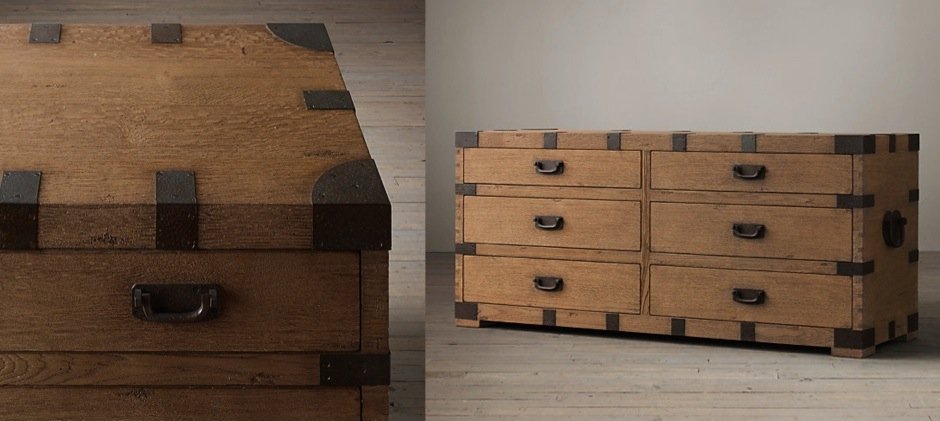 Комод в винтажном стиле Vintage Antique Oak Wide Комод в винтажном стиле Vintage Antique Oak Wide - Loft-Concept в Челябинске