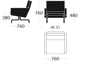 Кресло PK31 1 seat в Челябинске