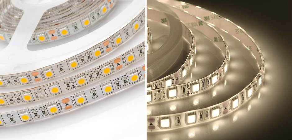 Светодиодная влагозащищенная лента 14,4W/m 60Led/m 5050SMD теплый белый Светодиодная влагозащищенная лента 14,4W/m 60Led/m 5050SMD теплый белый - Loft-Concept в Челябинске