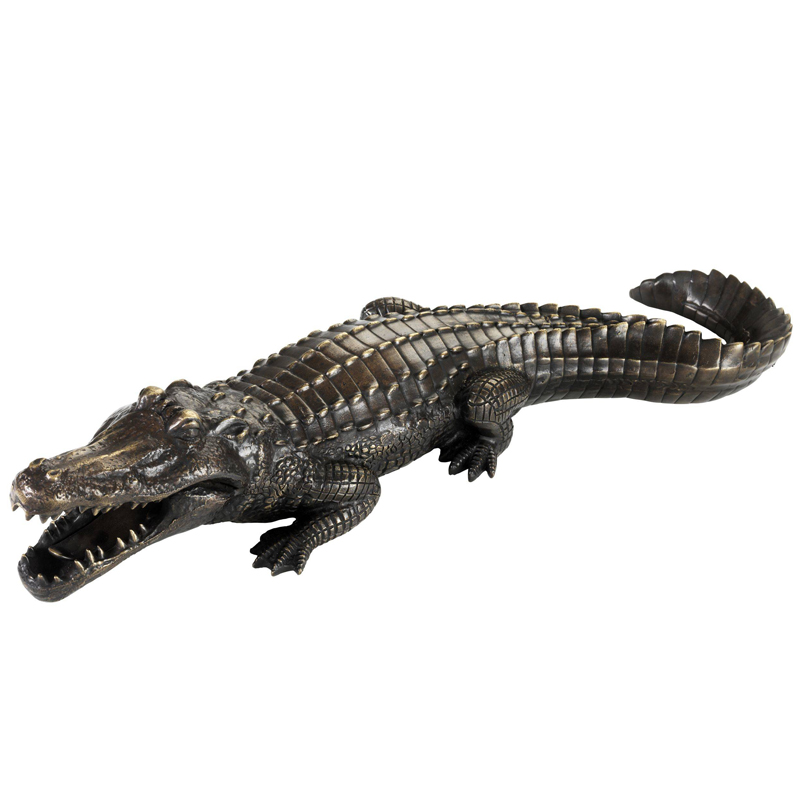 Статуэтка Eichholtz Crocodile Винтажная латунь Статуэтка Eichholtz Crocodile Винтажная латунь в Челябинске | Loft Concept