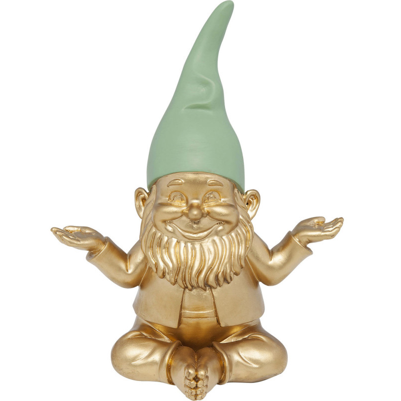 Статуэтка Golden Meditating Gnome Золотой Статуэтка Golden Meditating Gnome Золотой в Челябинске | Loft Concept
