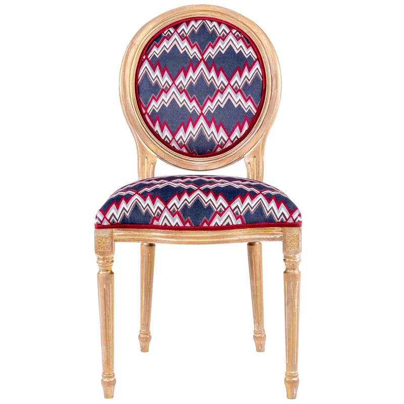 Стул Ikat Pattern с золотой патиной Золотой Мульти Стул Ikat Pattern с золотой патиной Золотой Мульти в Челябинске | Loft Concept