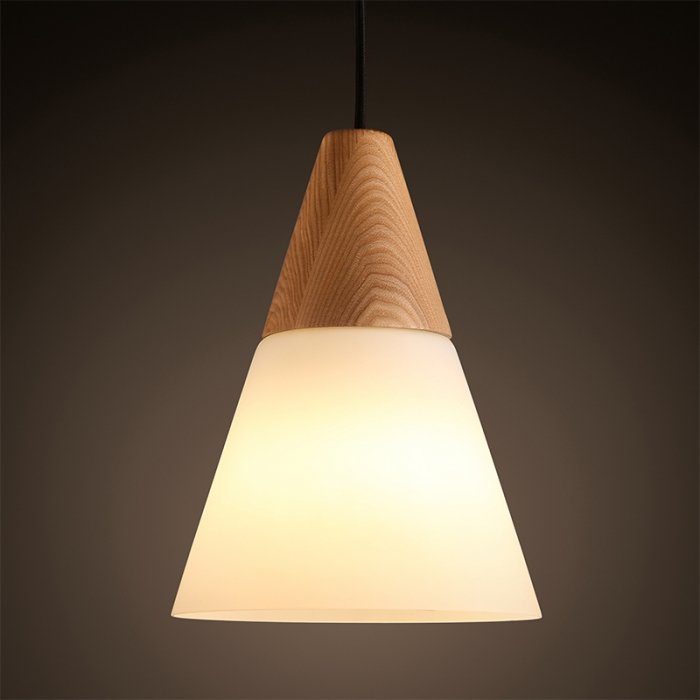 Подвесной светильник Opaque Light Middle Белый дуб Белый Подвесной светильник Opaque Light Middle Белый дуб Белый в Челябинске | Loft Concept