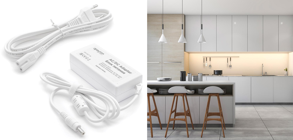 Комплект светодиодной ленты 14,4W/m 60LED/m 5050SMD теплый белый Комплект светодиодной ленты 14,4W/m 60LED/m 5050SMD теплый белый - Loft-Concept в Челябинске