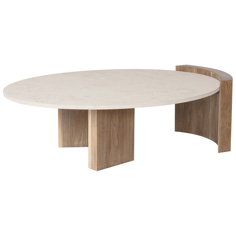 Кофейный стол Jia Coffee Table Бежевый Коричневый Кофейный стол Jia Coffee Table Бежевый Коричневый в Челябинске | Loft Concept
