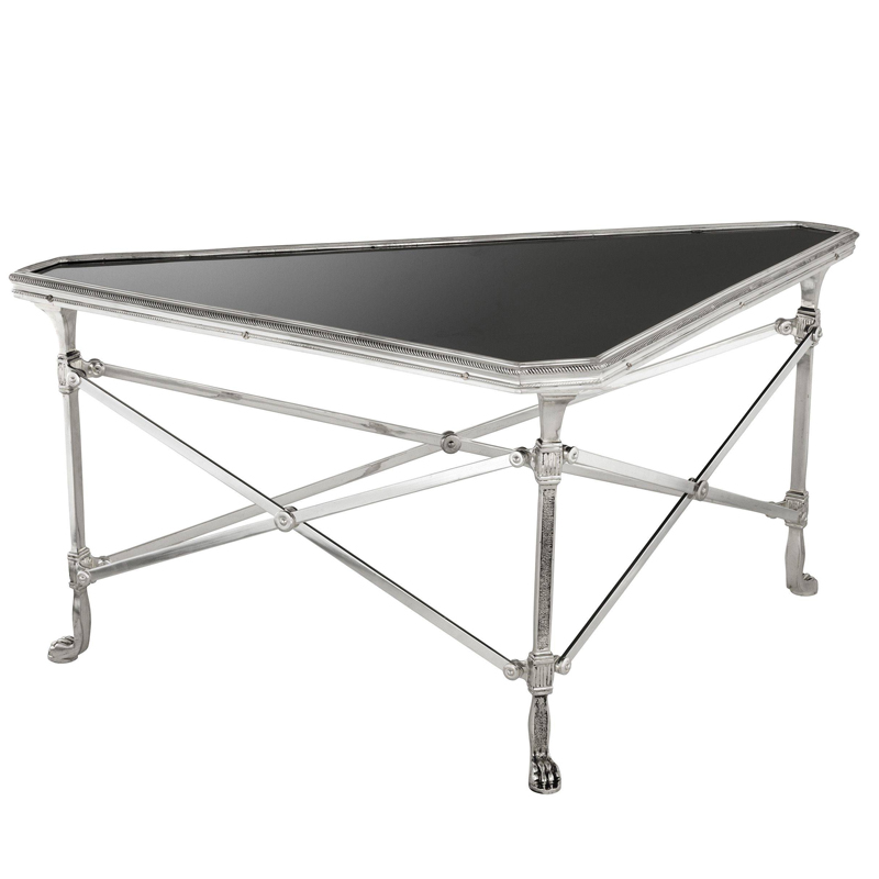 Кофейный стол Eichholtz Coffee Table Soiree Глянцевый черный Серебро винтаж Кофейный стол Eichholtz Coffee Table Soiree Глянцевый черный Серебро винтаж в Челябинске | Loft Concept
