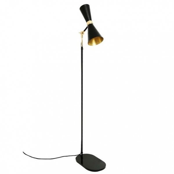 Торшер Delightfull Cairo Floor Lamp Глянцевое золото Черный Торшер Delightfull Cairo Floor Lamp Глянцевое золото Черный в Челябинске | Loft Concept