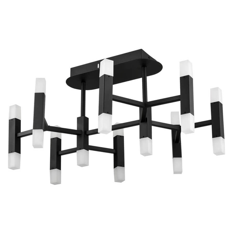 Потолочный светильник Rigor & Conciseness Lighting Angular Plafond Black d66 Белый Черный Потолочный светильник Rigor & Conciseness Lighting Angular Plafond Black d66 Белый Черный в Челябинске | Loft Concept
