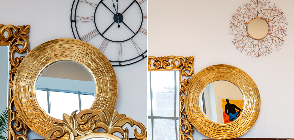 Зеркало Golden Waves Mirror Зеркало Golden Waves Mirror - Loft-Concept в Челябинске
