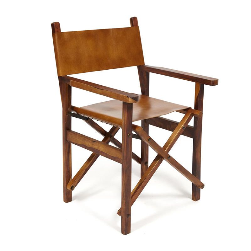 Кресло Buffalo Leather folding armchair Коричневый винтаж Кресло Buffalo Leather folding armchair Коричневый винтаж в Челябинске | Loft Concept