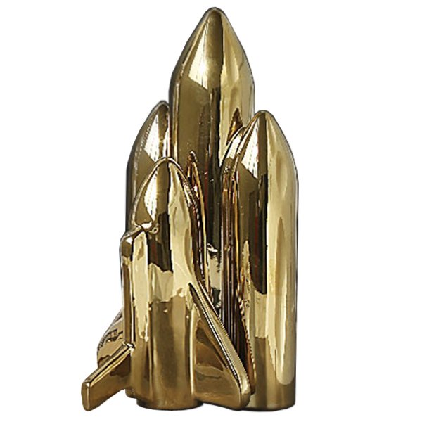 Статуэтка SELETTI gold rocket Глянцевое золото Статуэтка SELETTI gold rocket Глянцевое золото в Челябинске | Loft Concept