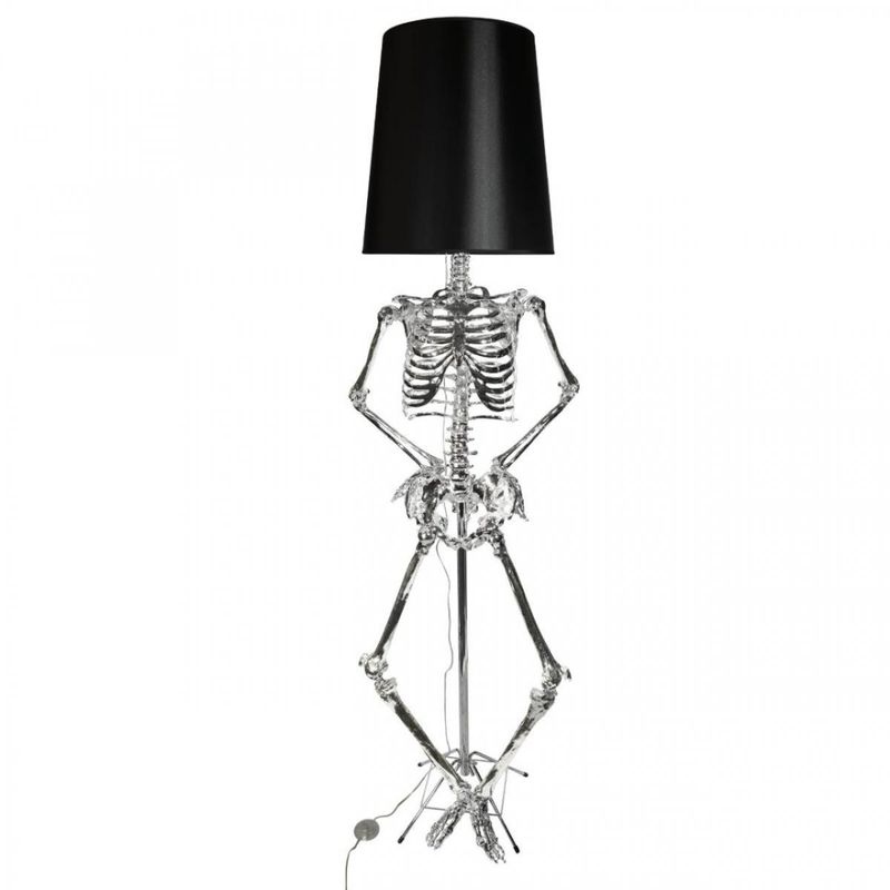Торшер Skeleton 190 см Серебряный Черный Торшер Skeleton 190 см Серебряный Черный в Челябинске | Loft Concept