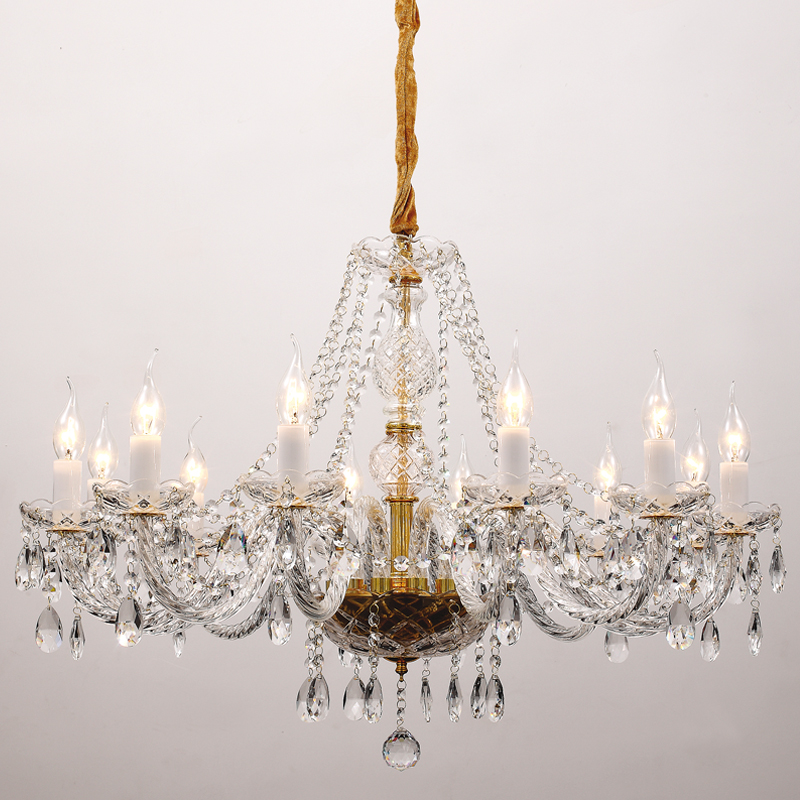 Люстра Megane Chandelier 82 Прозрачный Глянцевое золото Люстра Megane Chandelier 82 Прозрачный Глянцевое золото в Челябинске | Loft Concept