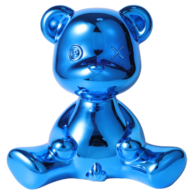 Статуэтка Teddy Boy Metal Finish with Cable Синий Синий Статуэтка Teddy Boy Metal Finish with Cable Синий Синий в Челябинске | Loft Concept