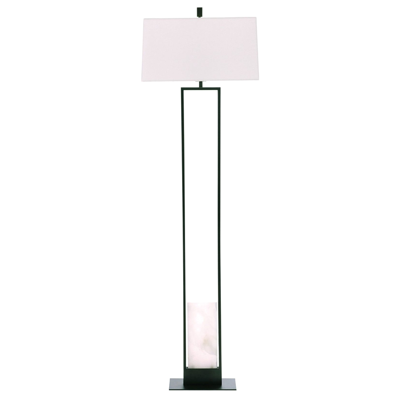 Торшер Arteriors MARKHAM FLOOR LAMP Бронза Белый Черный в Челябинске | Loft Concept 