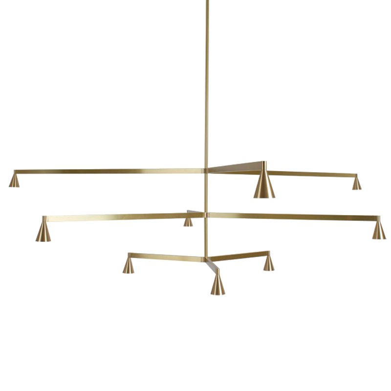 Подвесной светильник Austere Chandelier Y 9 Латунь Подвесной светильник Austere Chandelier Y 9 Латунь в Челябинске | Loft Concept