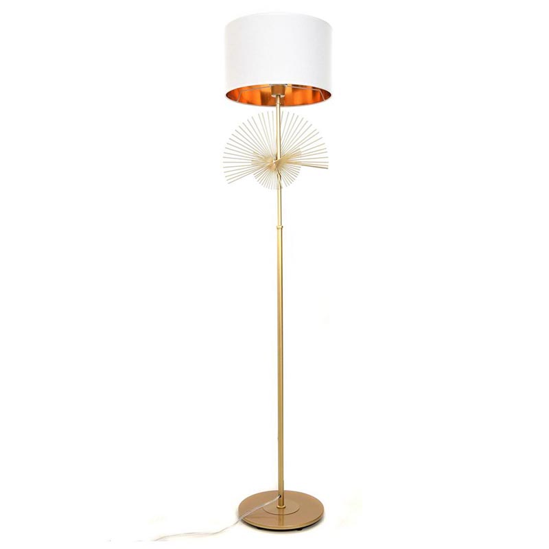 Торшер Genoveva Floor lamp white Белый Золотой Торшер Genoveva Floor lamp white Белый Золотой в Челябинске | Loft Concept