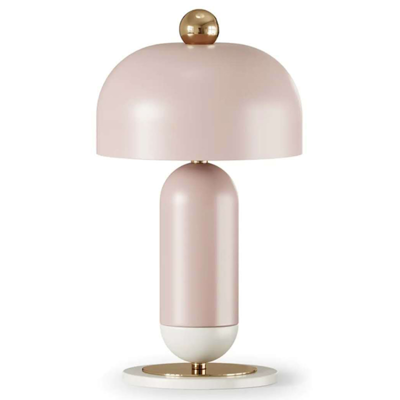 Meet Table lamp pink Розовый пастельный Латунь Meet Table lamp pink Розовый пастельный Латунь в Челябинске | Loft Concept