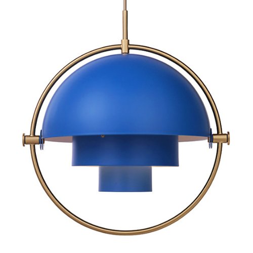 Люстра Louis Weisdorff Multi-lite Pendant Blue Латунь Синий в Челябинске | Loft Concept 