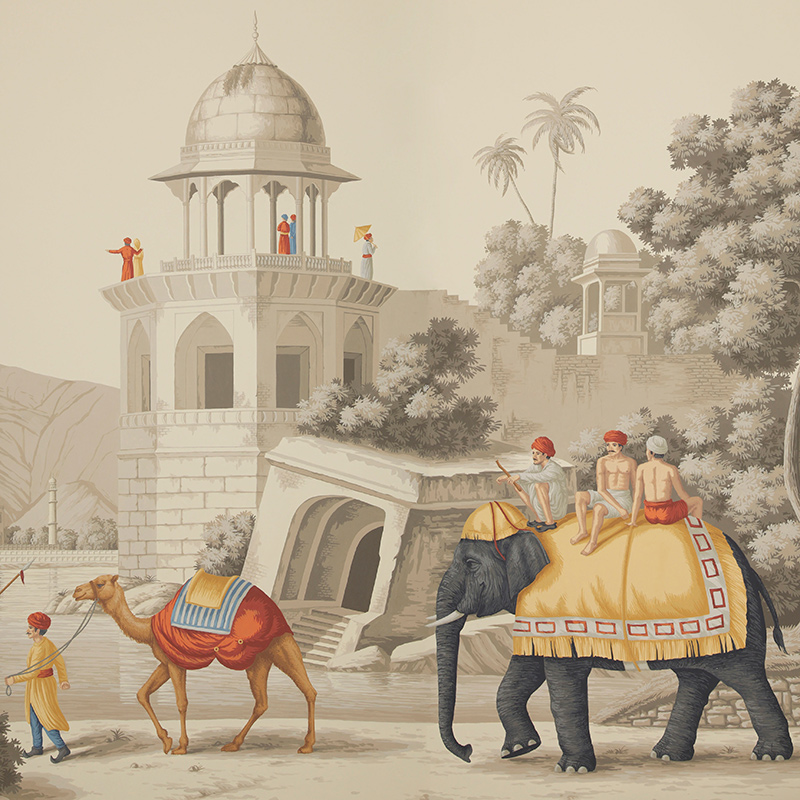 Обои ручная роспись Early Views of India scenic paper Обои ручная роспись Early Views of India scenic paper в Челябинске | Loft Concept