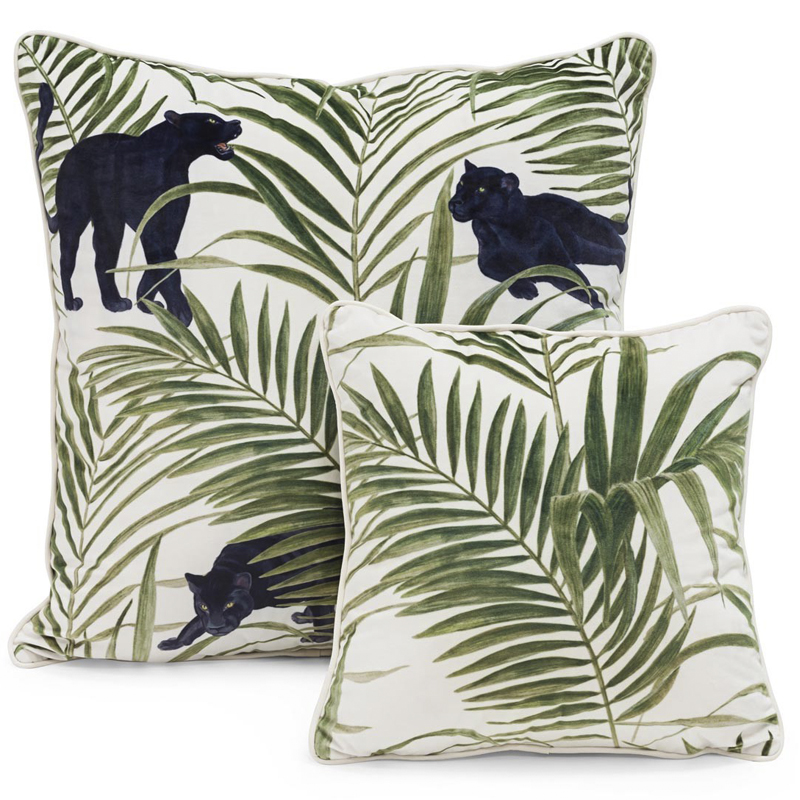 Комплект подушек SET PILLOW ABHIKA white-green Зеленый Белый Комплект подушек SET PILLOW ABHIKA white-green Зеленый Белый в Челябинске | Loft Concept