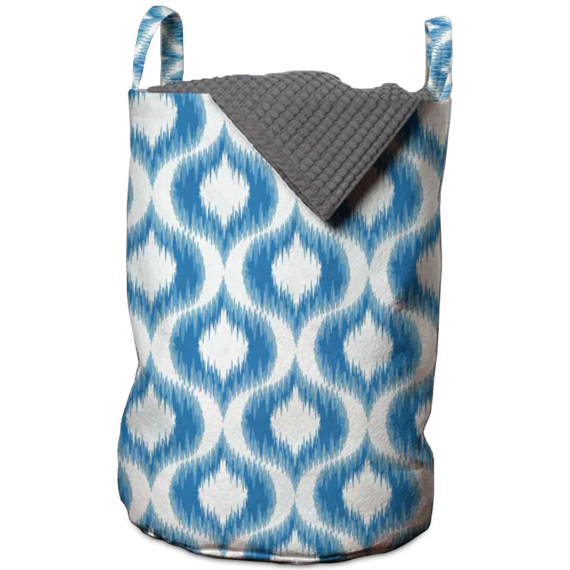 Корзина Blue Ornament Basket Белый Синий Корзина Blue Ornament Basket Белый Синий в Челябинске | Loft Concept