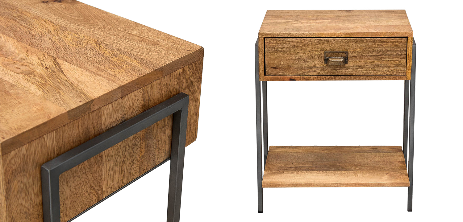 Тумбочка Dewi Loft Nightstand - фото