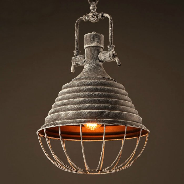 Подвесной светильник Retrika Grey Pendant Серый Подвесной светильник Retrika Grey Pendant Серый в Челябинске | Loft Concept