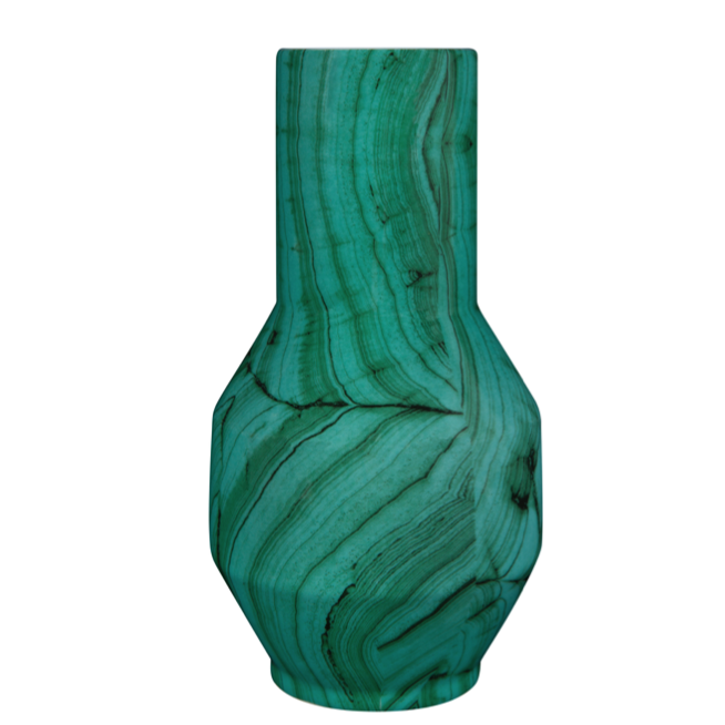 Ваза Malachite Vase rubikon Малахит Ваза Malachite Vase rubikon Малахит в Челябинске | Loft Concept